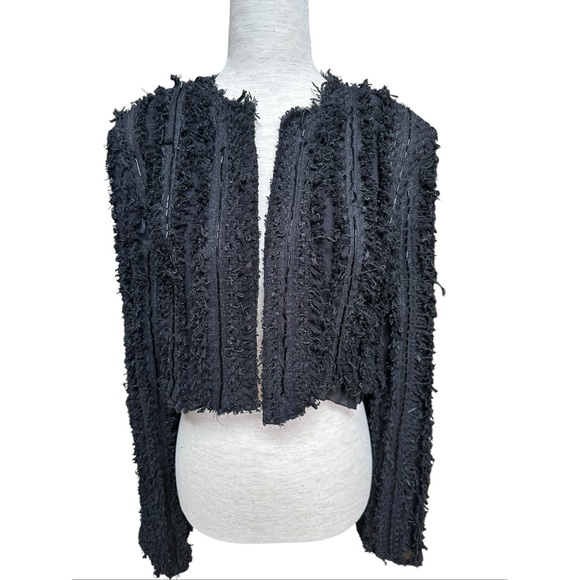 Zara Limited Edition Textured Cropped Jacket, NWT, M - Picture 11 of 16